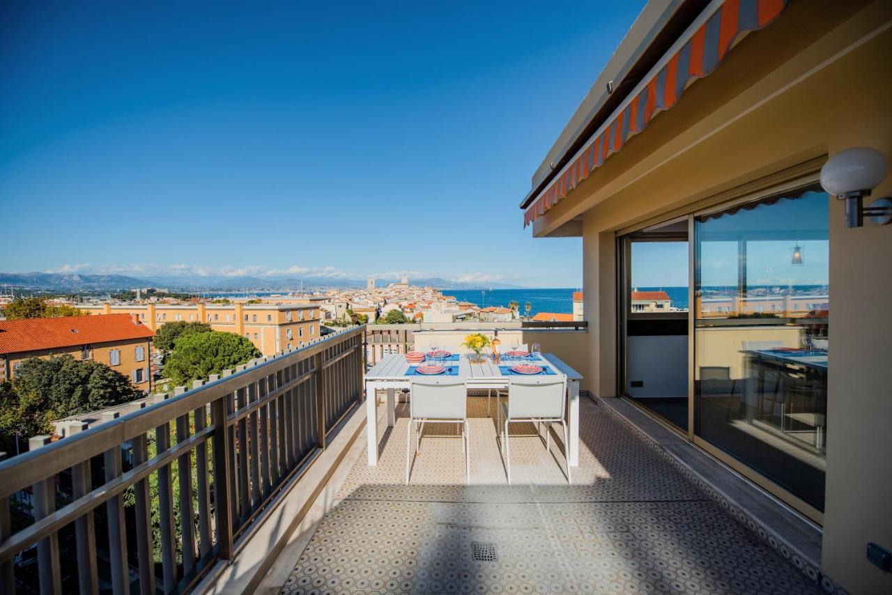 High Standing With Incredible Old Antibes And Sea Views Daire Dış mekan fotoğraf