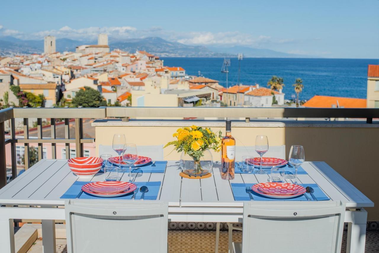 High Standing With Incredible Old Antibes And Sea Views Daire Dış mekan fotoğraf